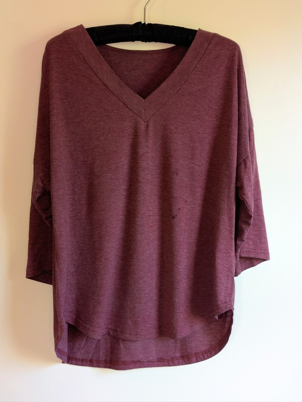 Relaxed Fit Burgundy T-Shirt